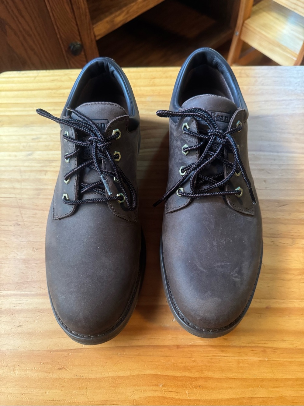 L.L. Bean Men's Dark Brown Nubuck Chukka Boots
